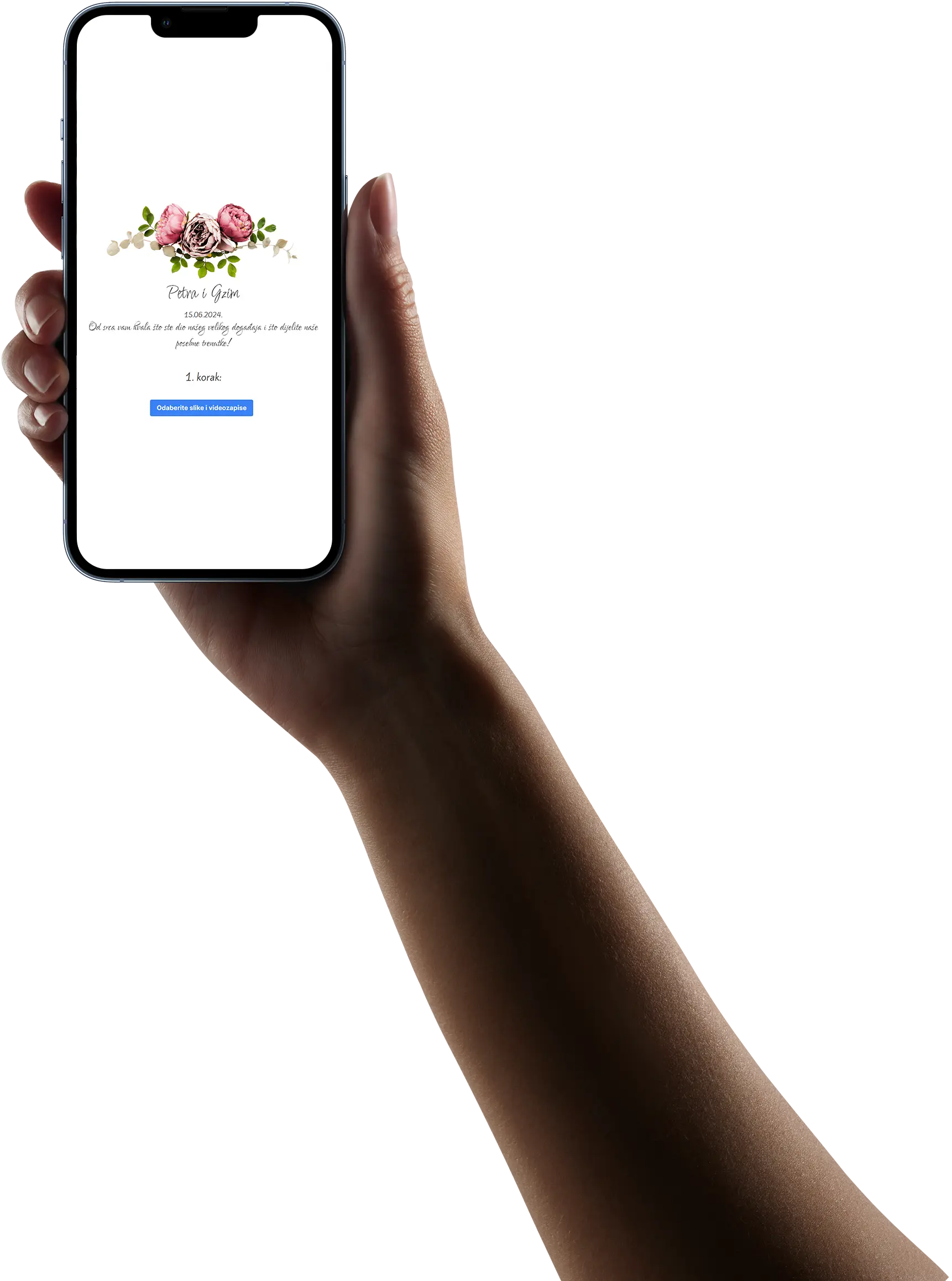 Person holding a phone