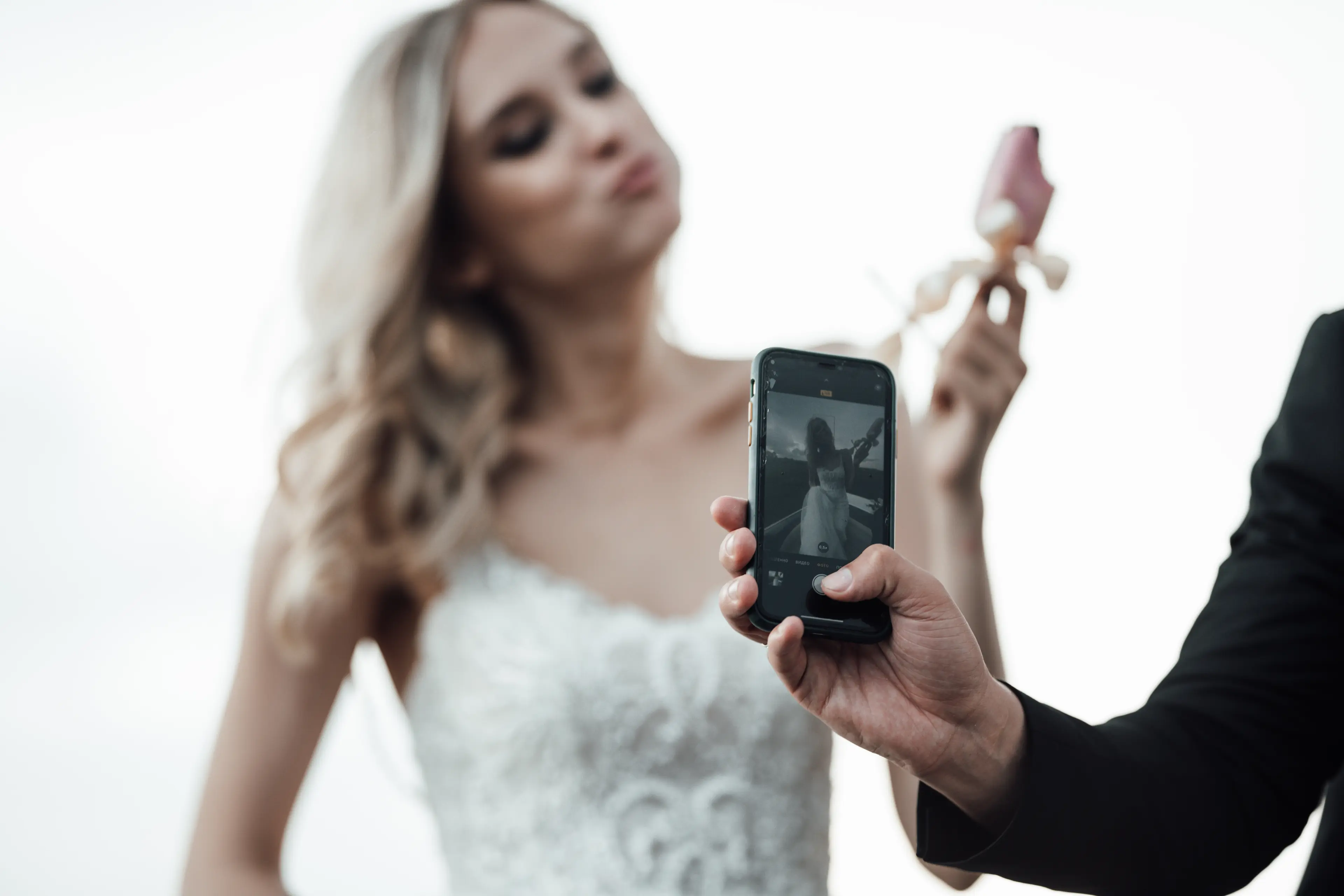 Person eating ice cream